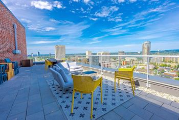 Rooftop terrace with bbqs
